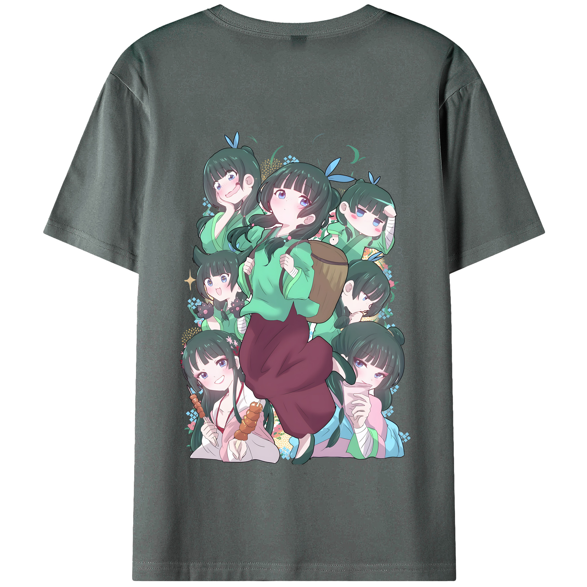 （画像用） 薬屋のひとりごと The Apothecary Diaries 綿100％半袖Tシャツ（背面プリント）